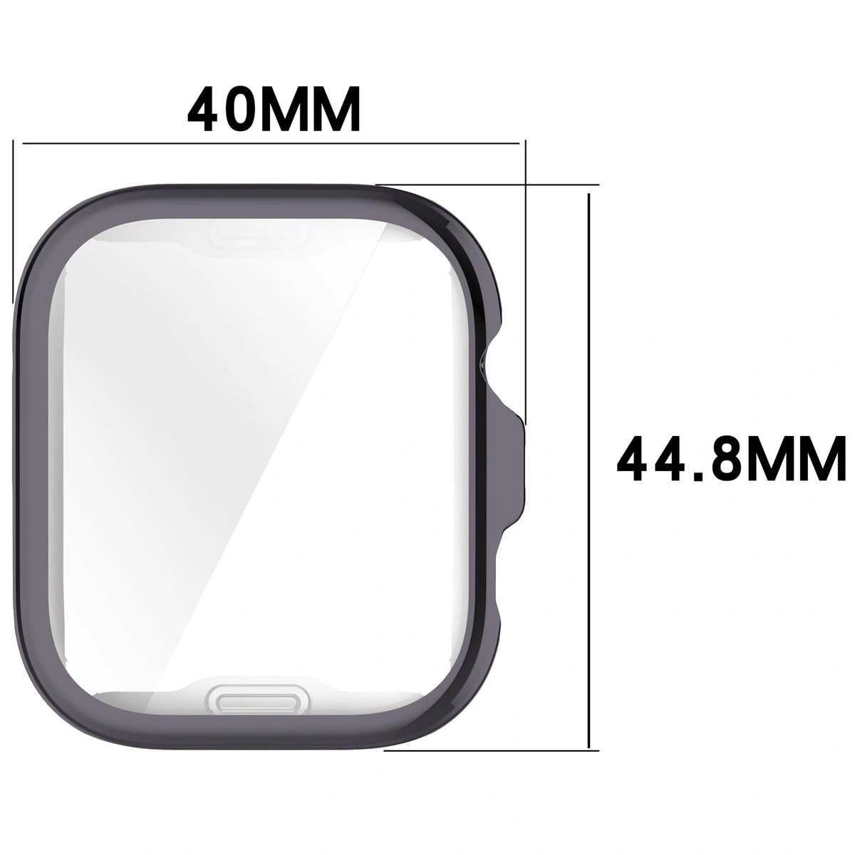 Wymiary obudowy Bizon Case Watch Felipe dla Huawei Watch Fit 4